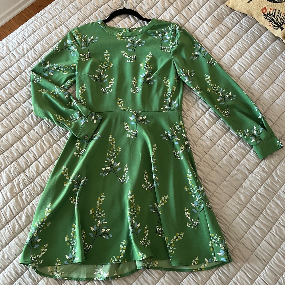 LOFT Floral Fit and Flare Dress 2P